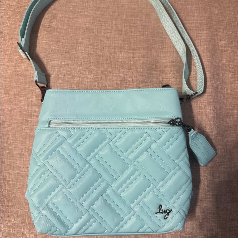 Lug Baby Blue Double Dip Satin Crossbody